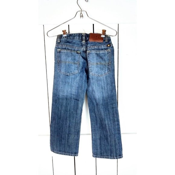 Childrens Lucky Brand blue dark wash faded denim jeans - 7 - Picture 3 of 4